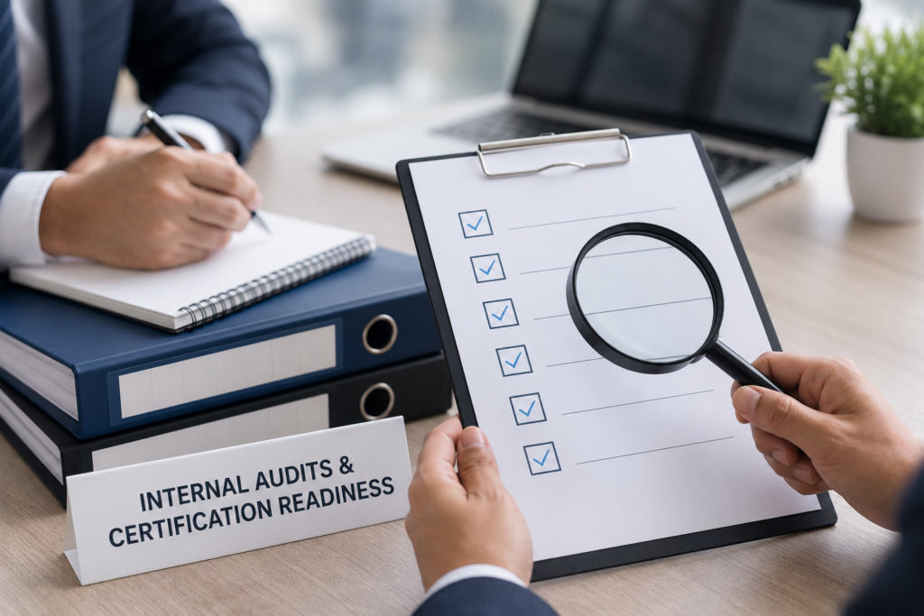 ISO 9001 internal audit readiness